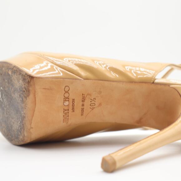 Jimmy Choo Vita Slingback Peep Toe Pumps Size 40.5 - Picture 7 of 12